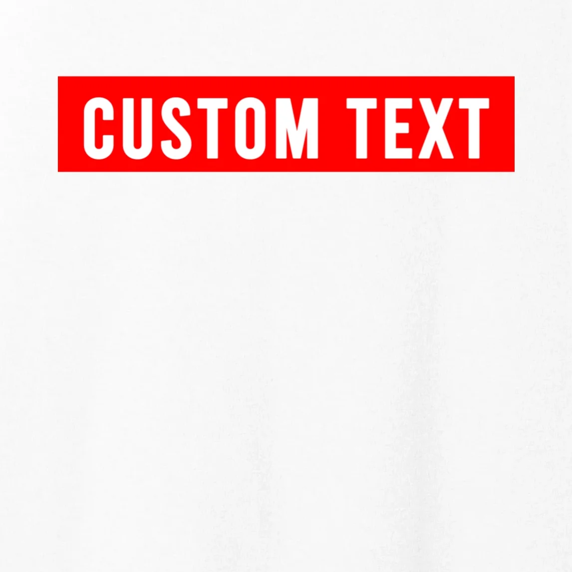 Box Logo Custom Text, Red Box, Personalized Women's Tank Top - Front - Close-up