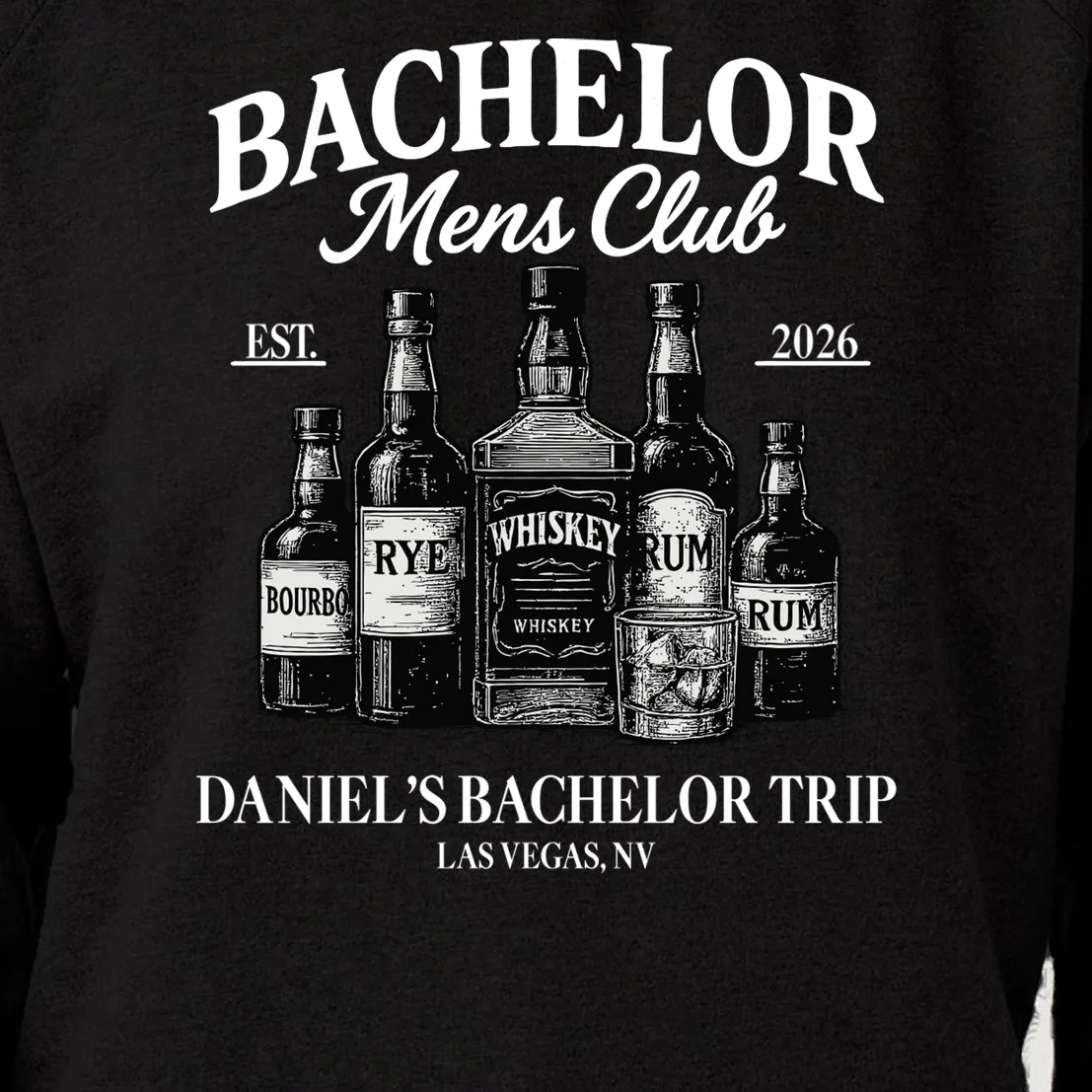 BACHELOR Mens Club Whiskey Rye Bourbon Rum (Customizable) Women's Sweatshirt - Front - Close-up