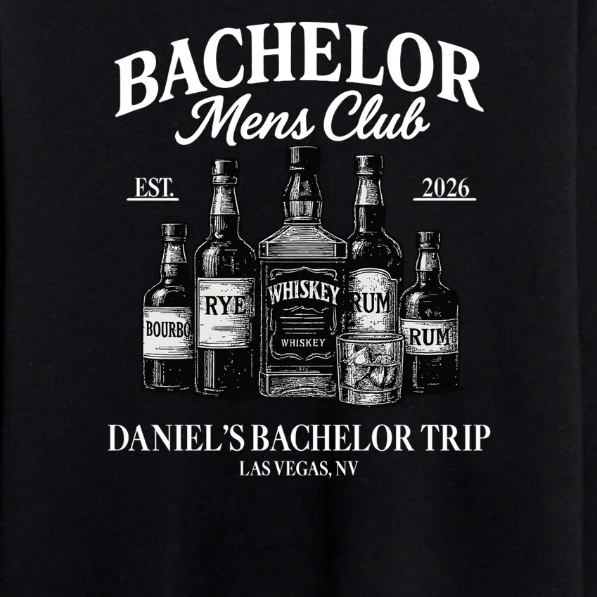 BACHELOR Mens Club Whiskey Rye Bourbon Rum (Customizable) Men's Sweatsuit - Front - Close-up