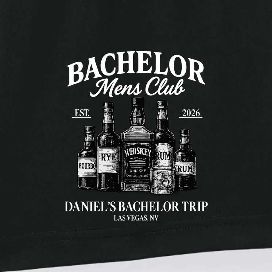 BACHELOR Mens Club Whiskey Rye Bourbon Rum (Customizable) Men's Shorts - Front - Close-up