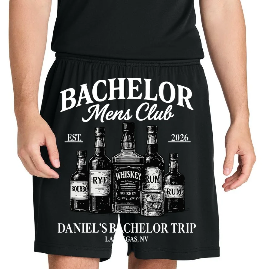 BACHELOR Mens Club Whiskey Rye Bourbon Rum (Customizable) Men's Shorts - Front 1