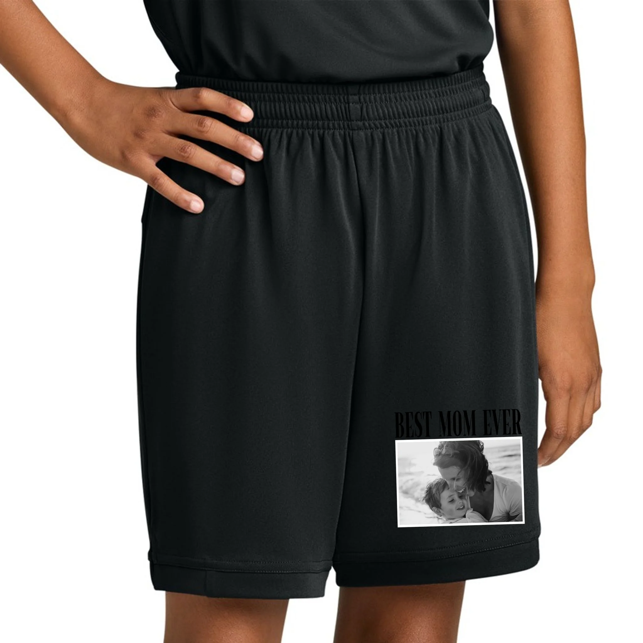 Best Mom Ever - Custom Mothers Day Personalized Moms Day Kids Shorts - Front 1