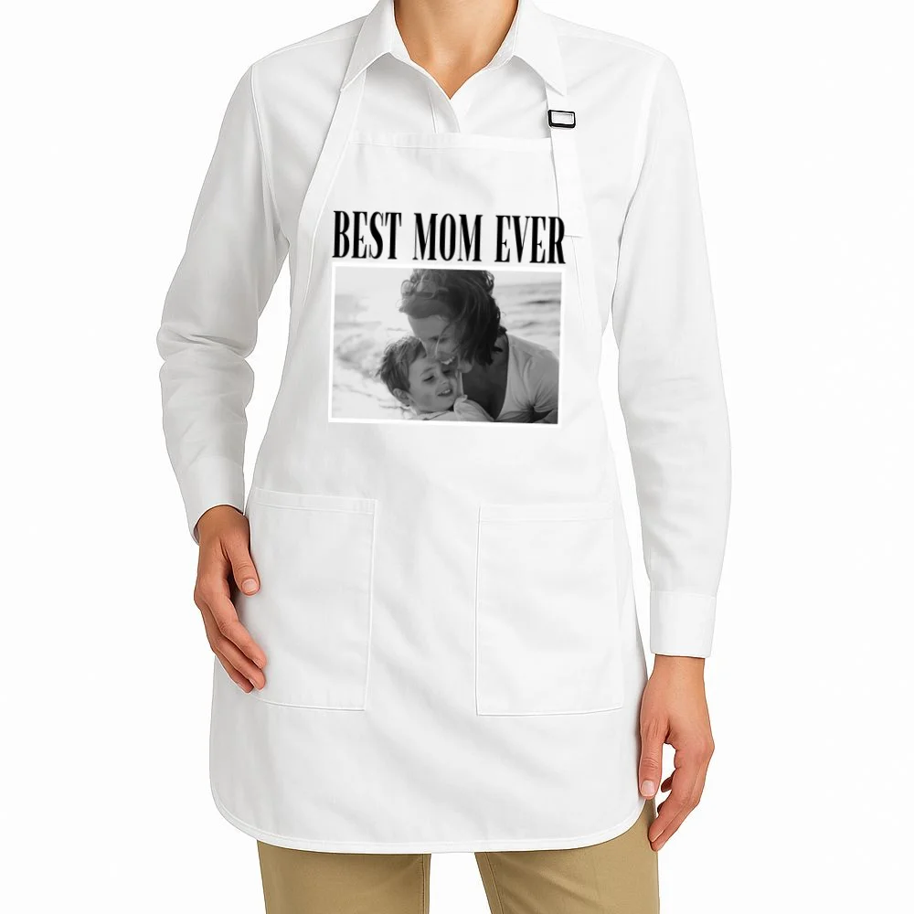 Best Mom Ever - Custom Mothers Day Personalized Moms Day Apron - Front 1