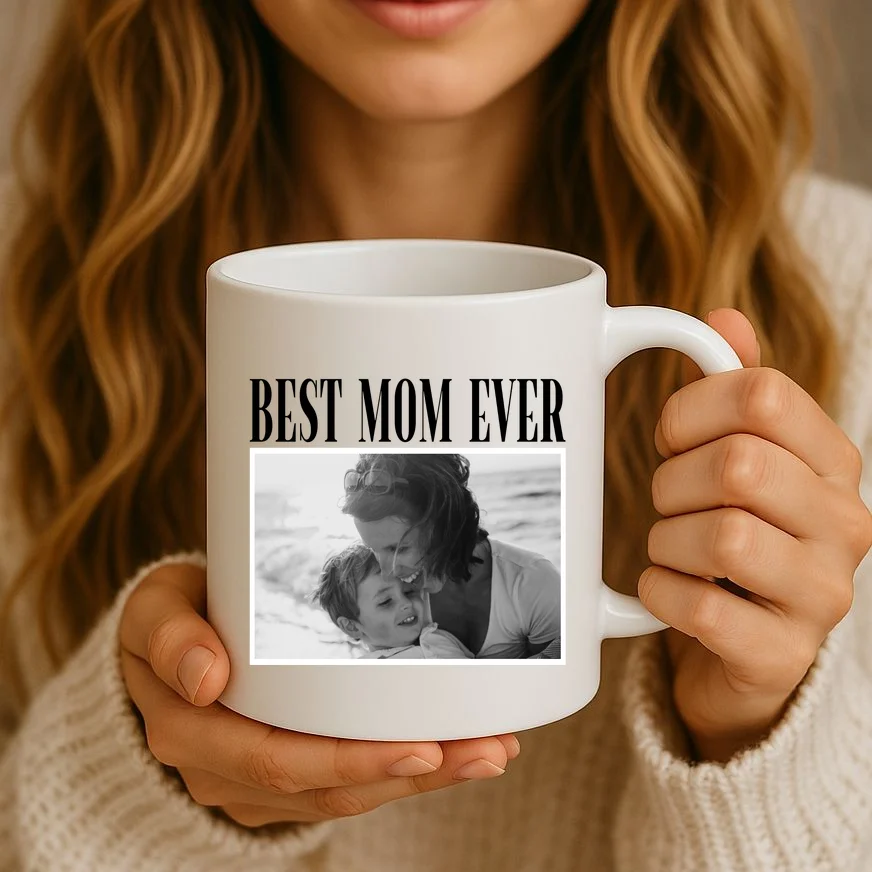 Best Mom Ever - Custom Mothers Day Personalized Moms Day Coffee Mug - Front 2