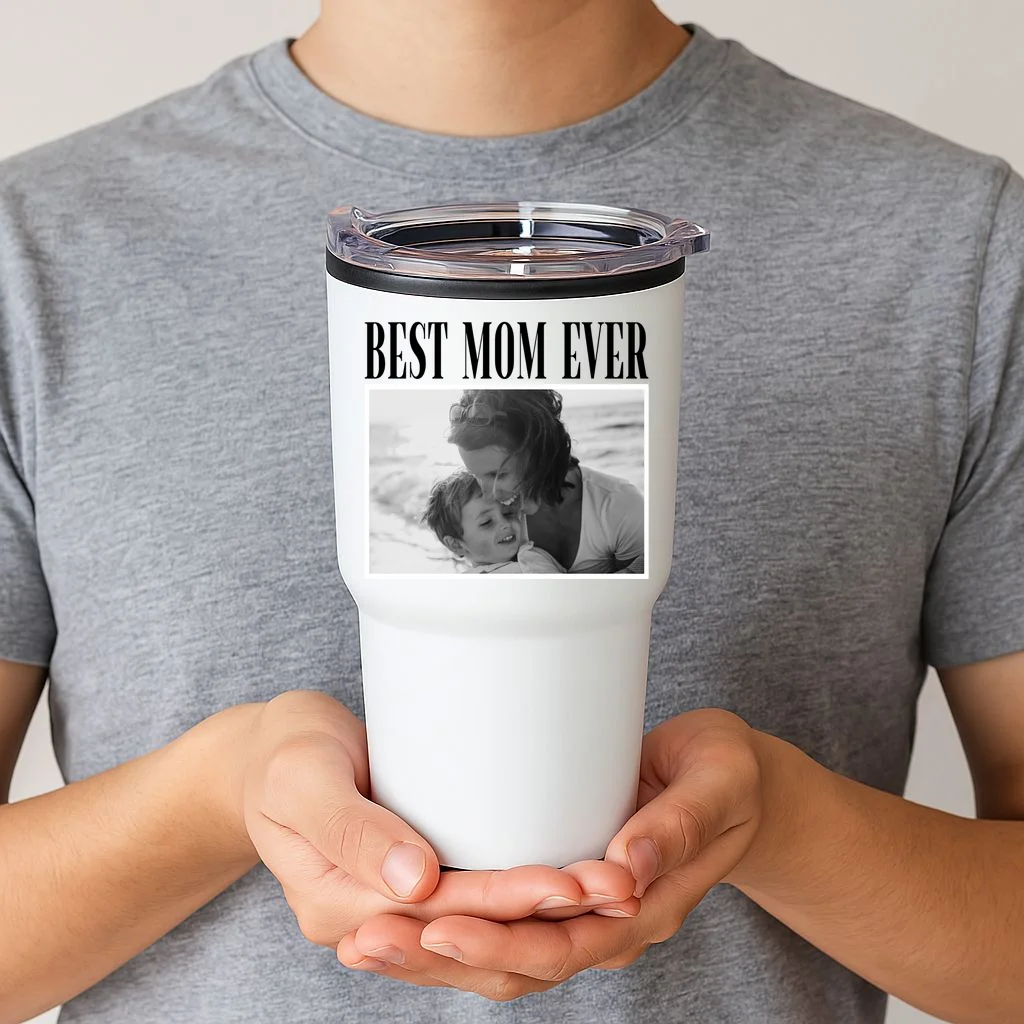 Best Mom Ever - Custom Mothers Day Personalized Moms Day 20oz Tumbler - Front 1