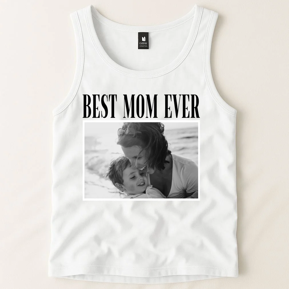 Best Mom Ever - Custom Mothers Day Personalized Moms Day Tank Top - Front 1