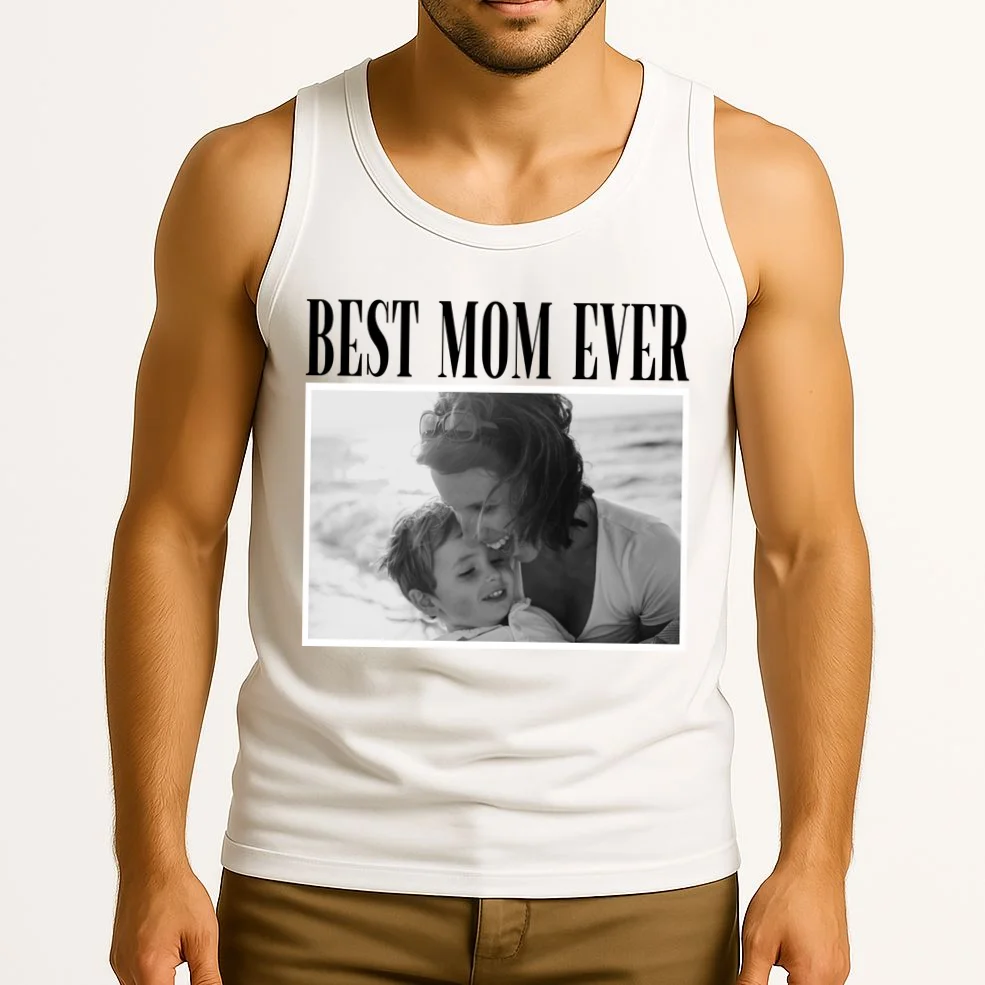 Best Mom Ever - Custom Mothers Day Personalized Moms Day Tank Top - Front 2