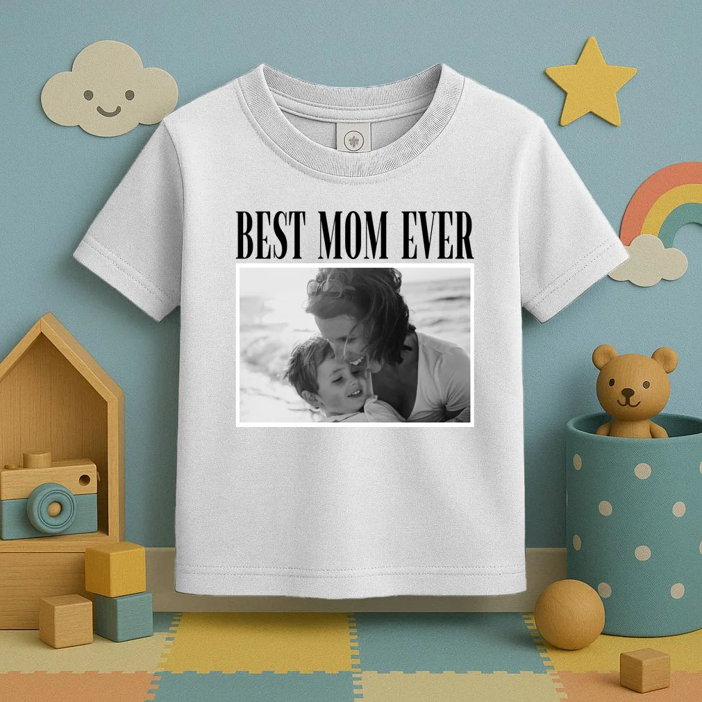 Best Mom Ever - Custom Mothers Day Personalized Moms Day Toddler T-Shirt - Front 2