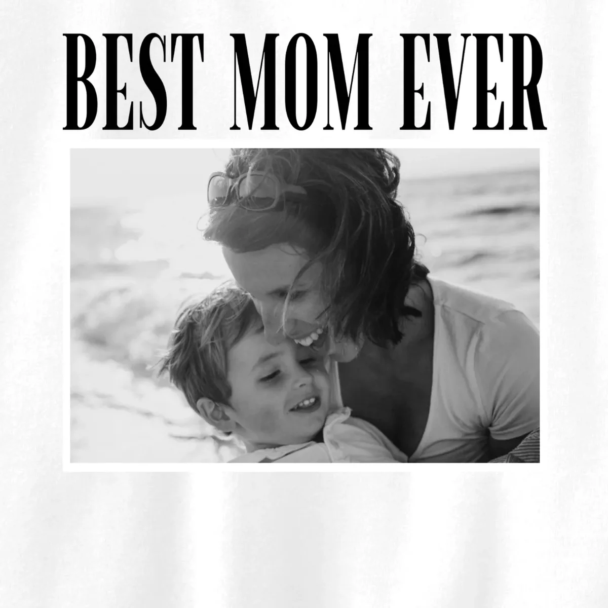 Best Mom Ever - Custom Mothers Day Personalized Moms Day Kids Sweatshirt - Front - Close-up