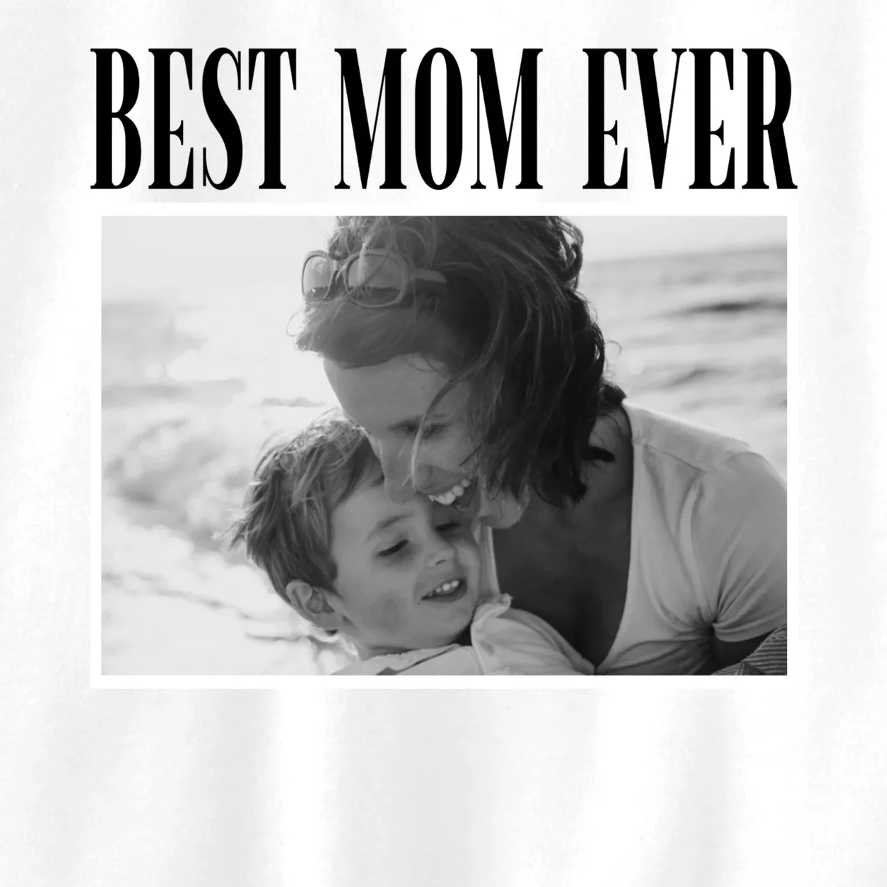 Best Mom Ever - Custom Mothers Day Personalized Moms Day Kids Sweatshirt - Front - Close-up