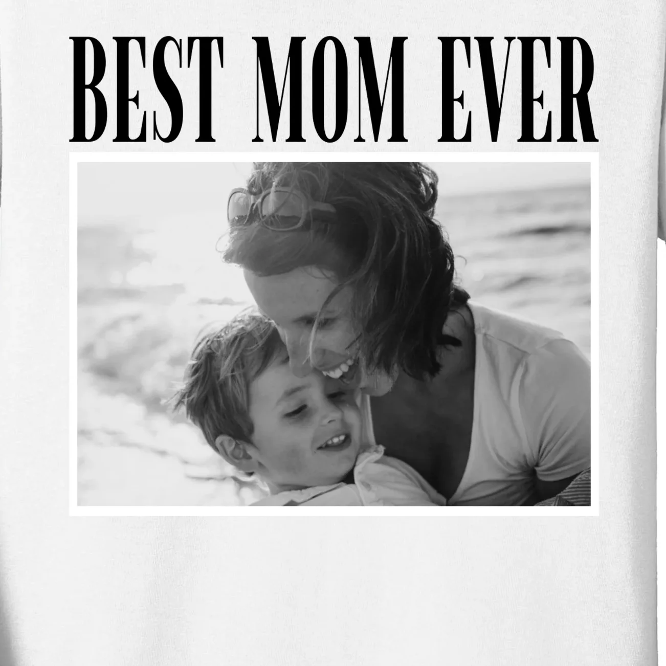 Best Mom Ever - Custom Mothers Day Personalized Moms Day Kids Long Sleeve Shirt - Front - Close-up