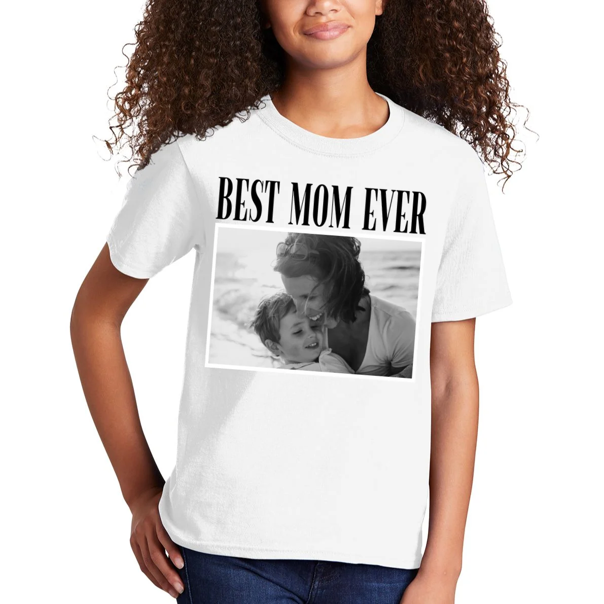 Best Mom Ever - Custom Mothers Day Personalized Moms Day Kids T-Shirt - Front 1