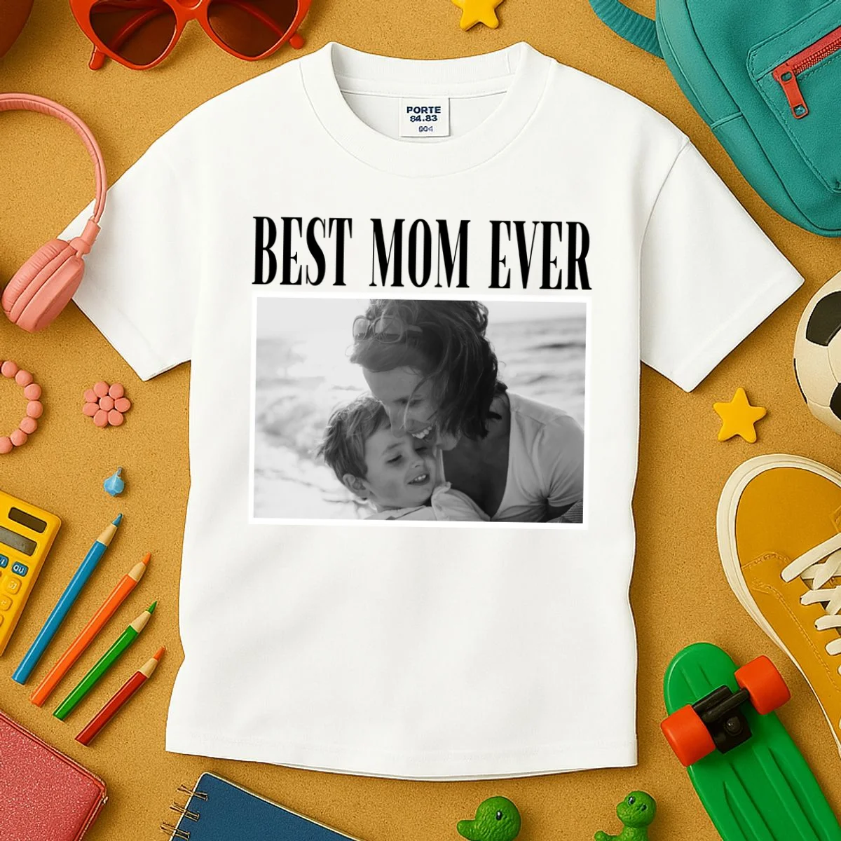 Best Mom Ever - Custom Mothers Day Personalized Moms Day Kids T-Shirt - Front 2