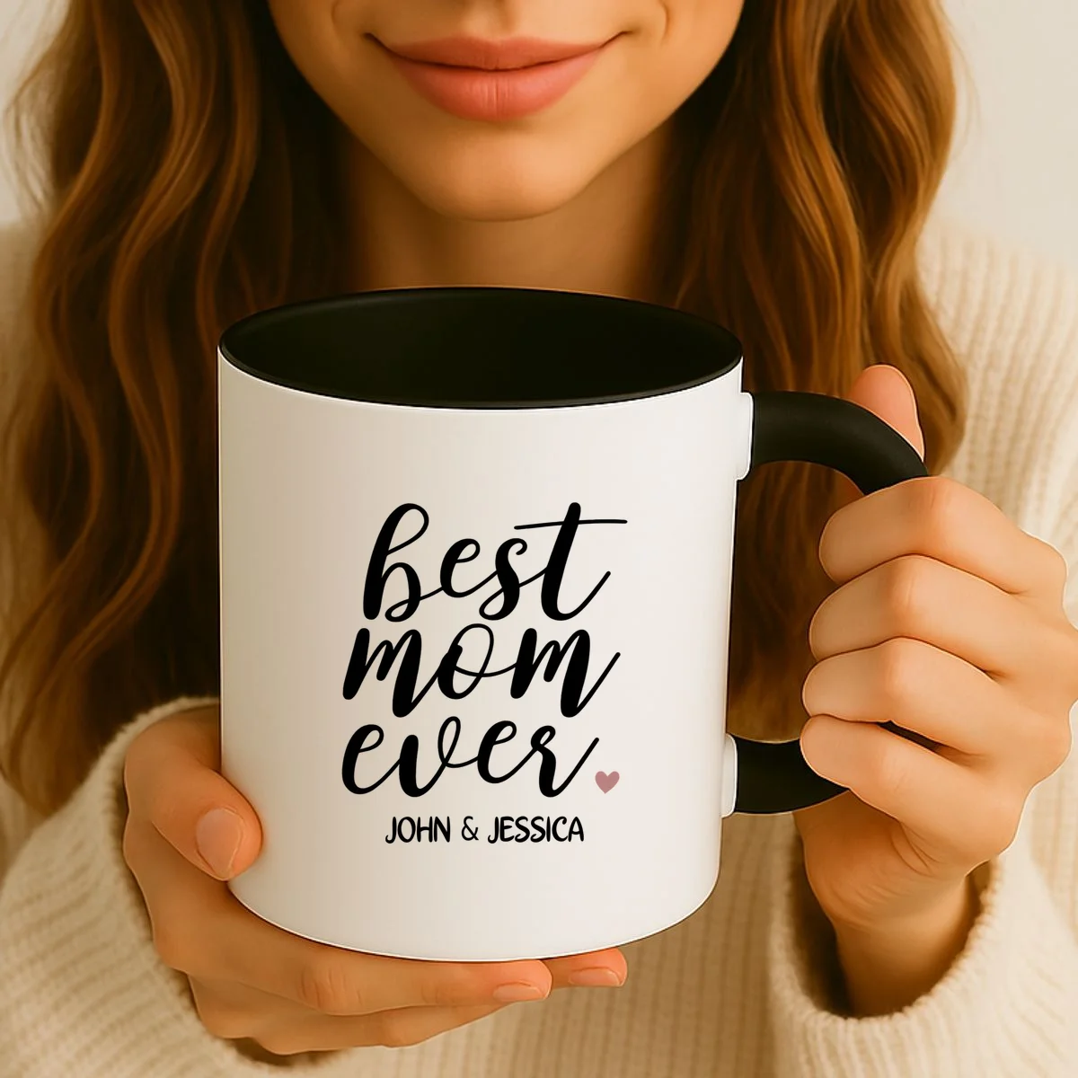 best mom ever Customizable Gift for Mom Coffee Mug - Front 2