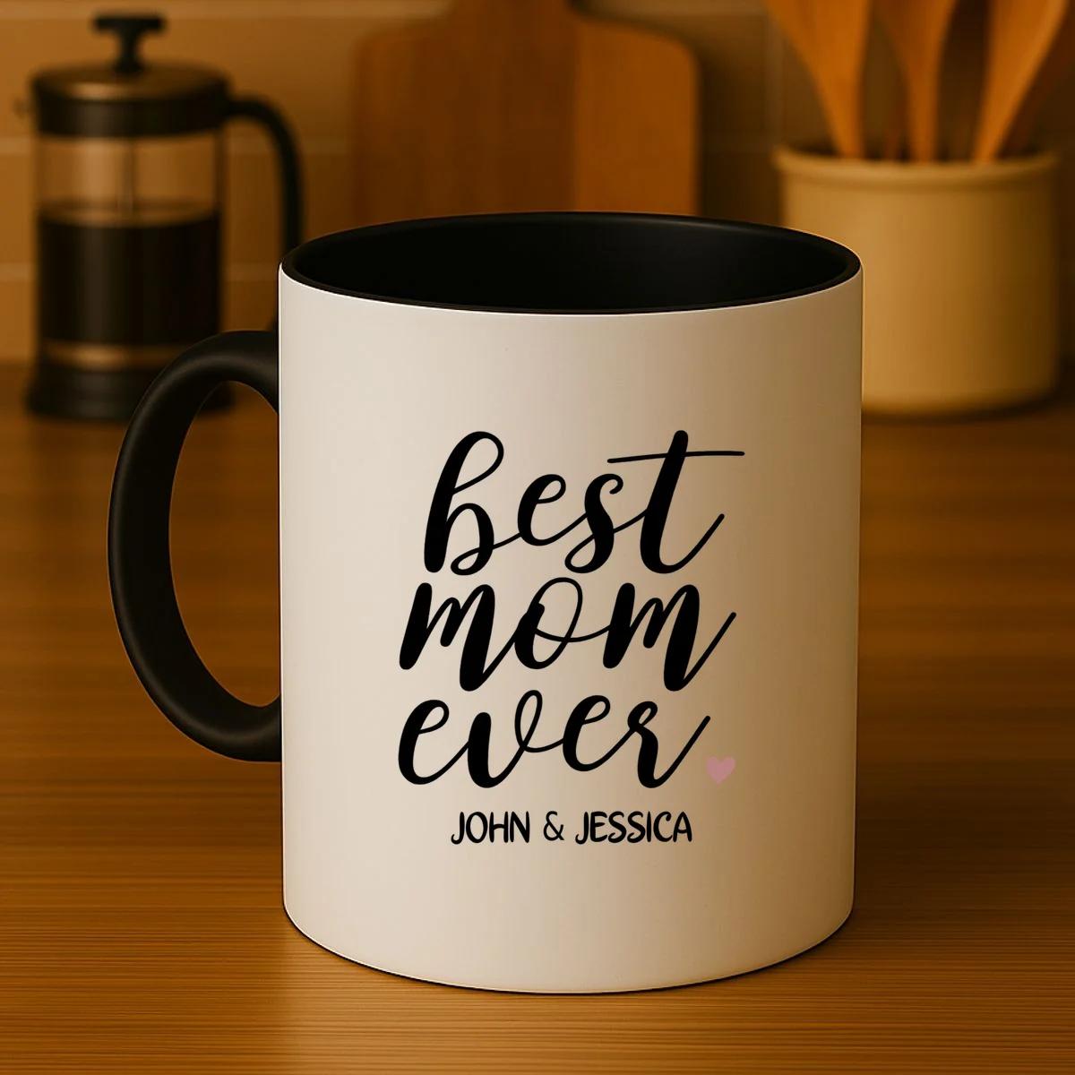 best mom ever Customizable Gift for Mom Coffee Mug - Front 3