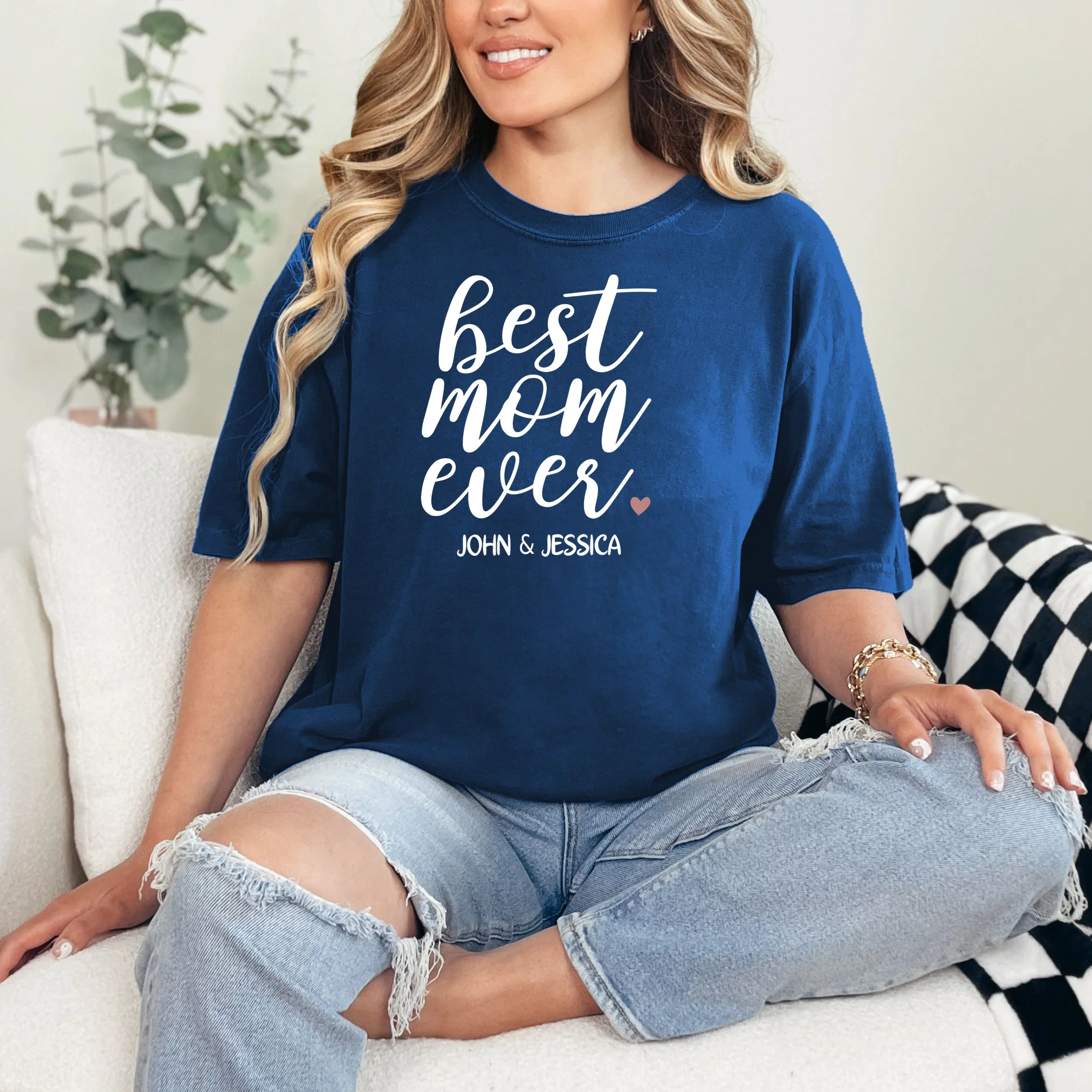 best mom ever Customizable Gift for Mom T-Shirt - Front 1