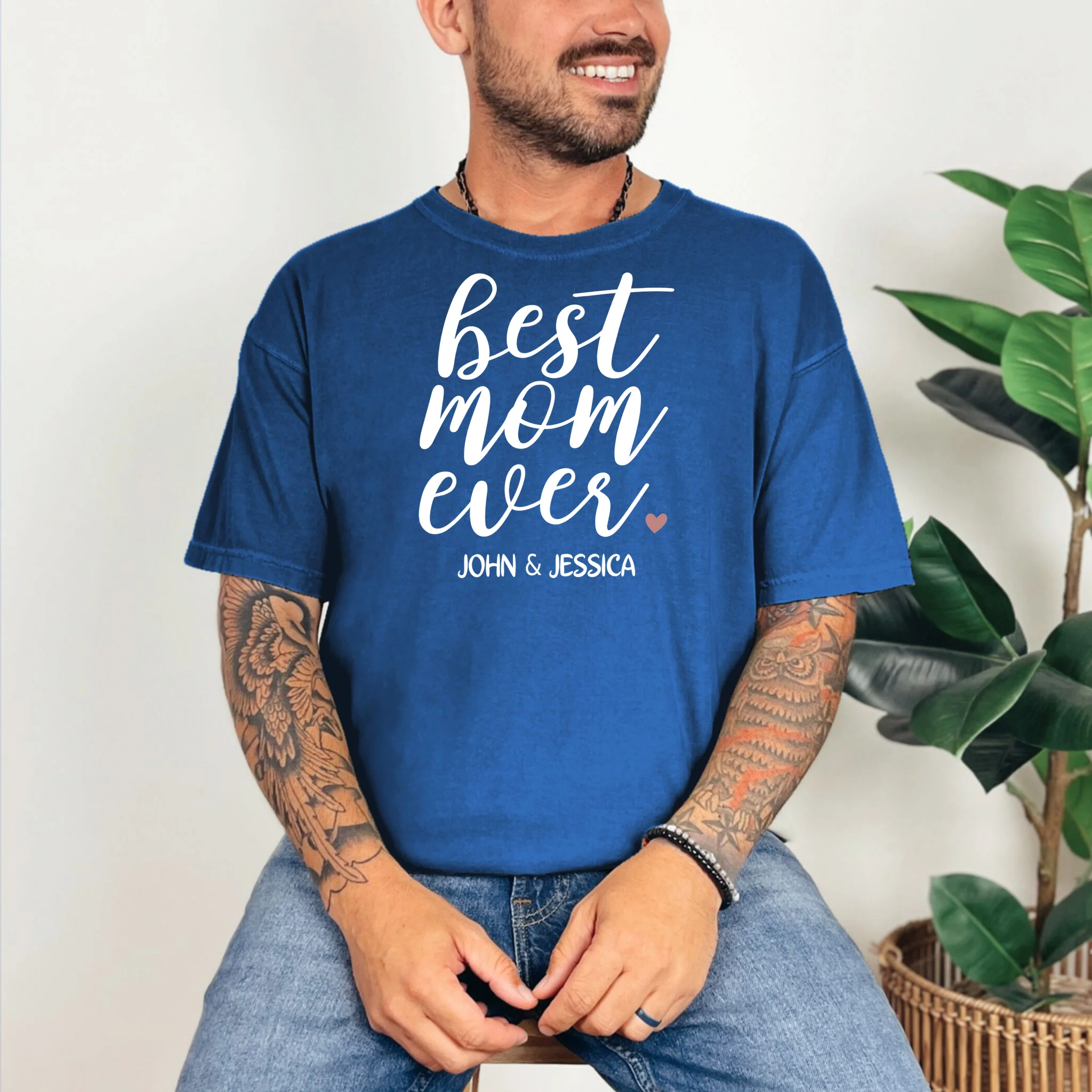 best mom ever Customizable Gift for Mom Comfort Colors Unisex T-Shirt - Front 2