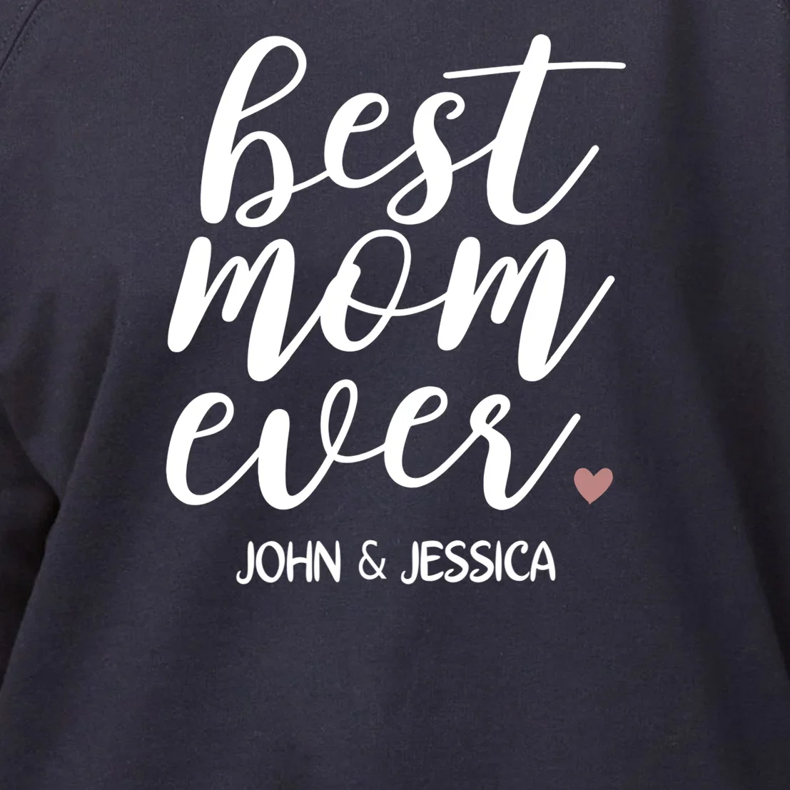 best mom ever Customizable Gift for Mom Women's Sweatshirt - Front - Close-up