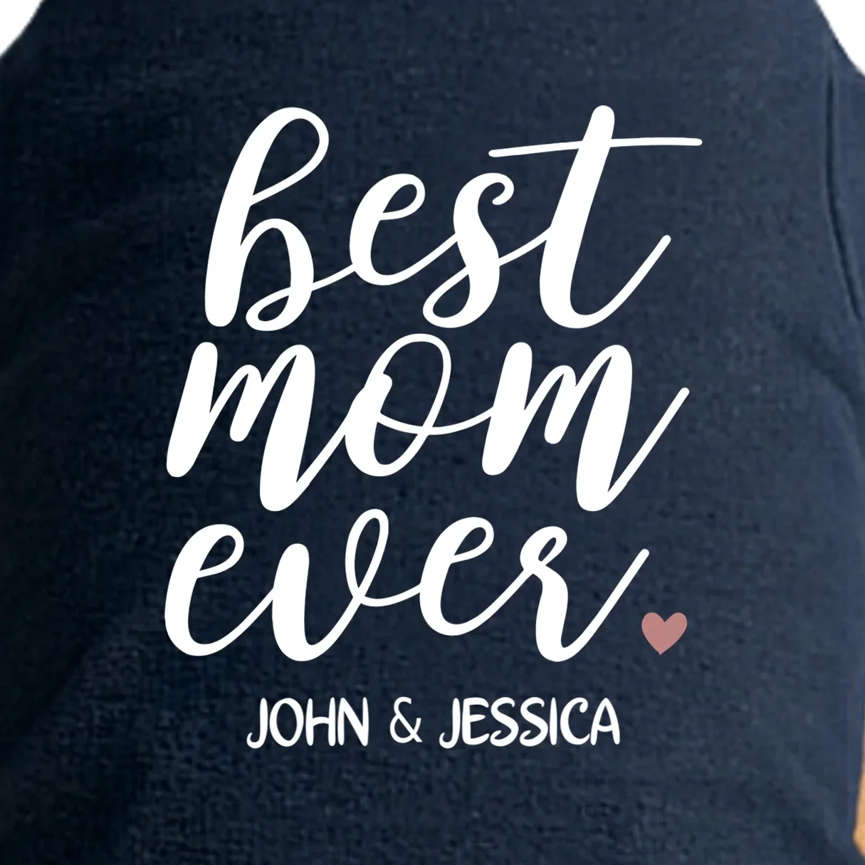 best mom ever Customizable Gift for Mom Doggie Tank - Front - Close-up