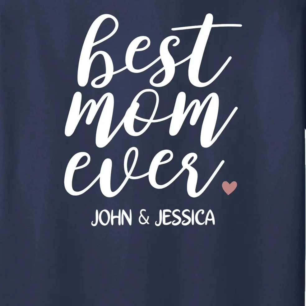 best mom ever Customizable Gift for Mom Men's Pajamas - Front - Close-up