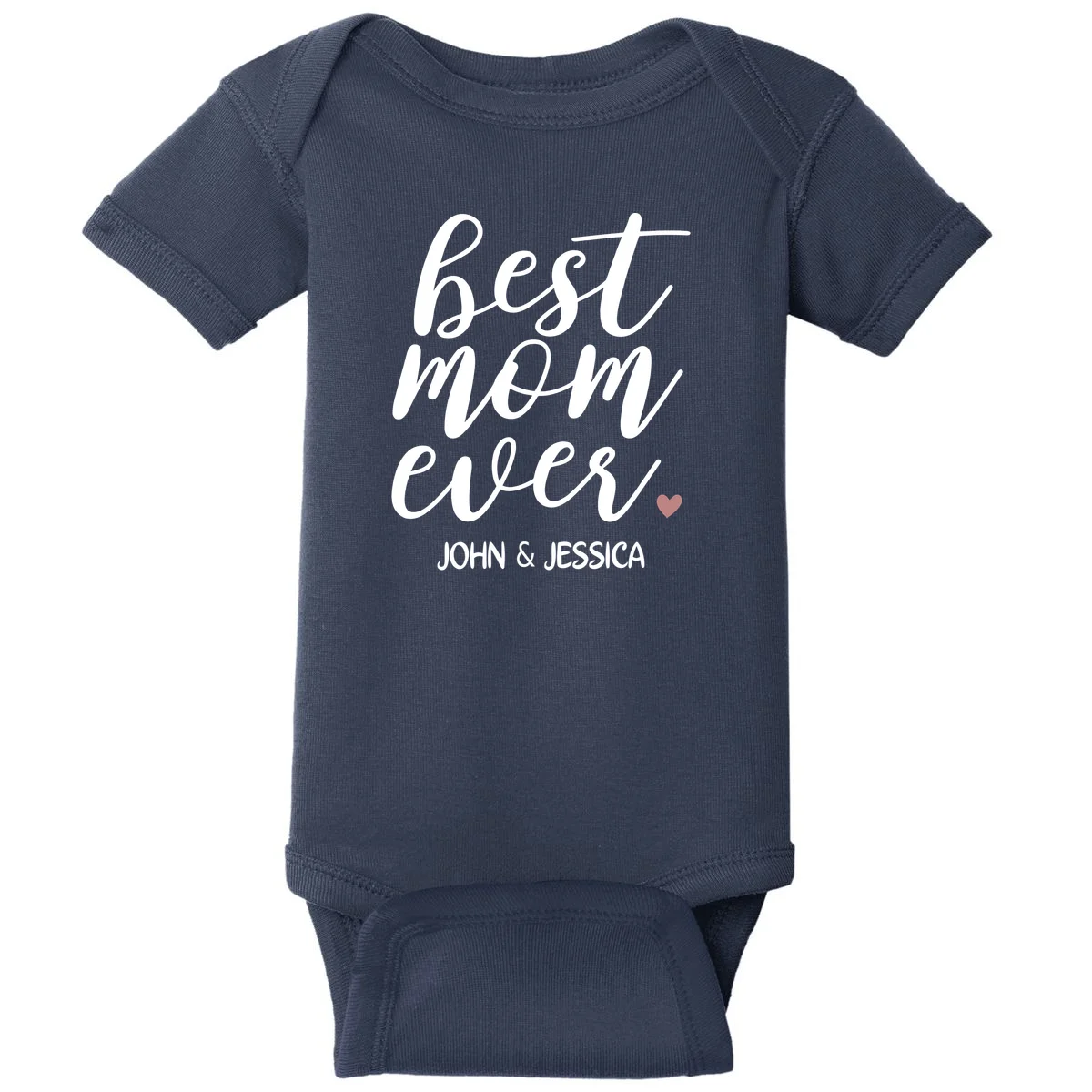 best mom ever Customizable Gift for Mom Baby Bodysuit - Front