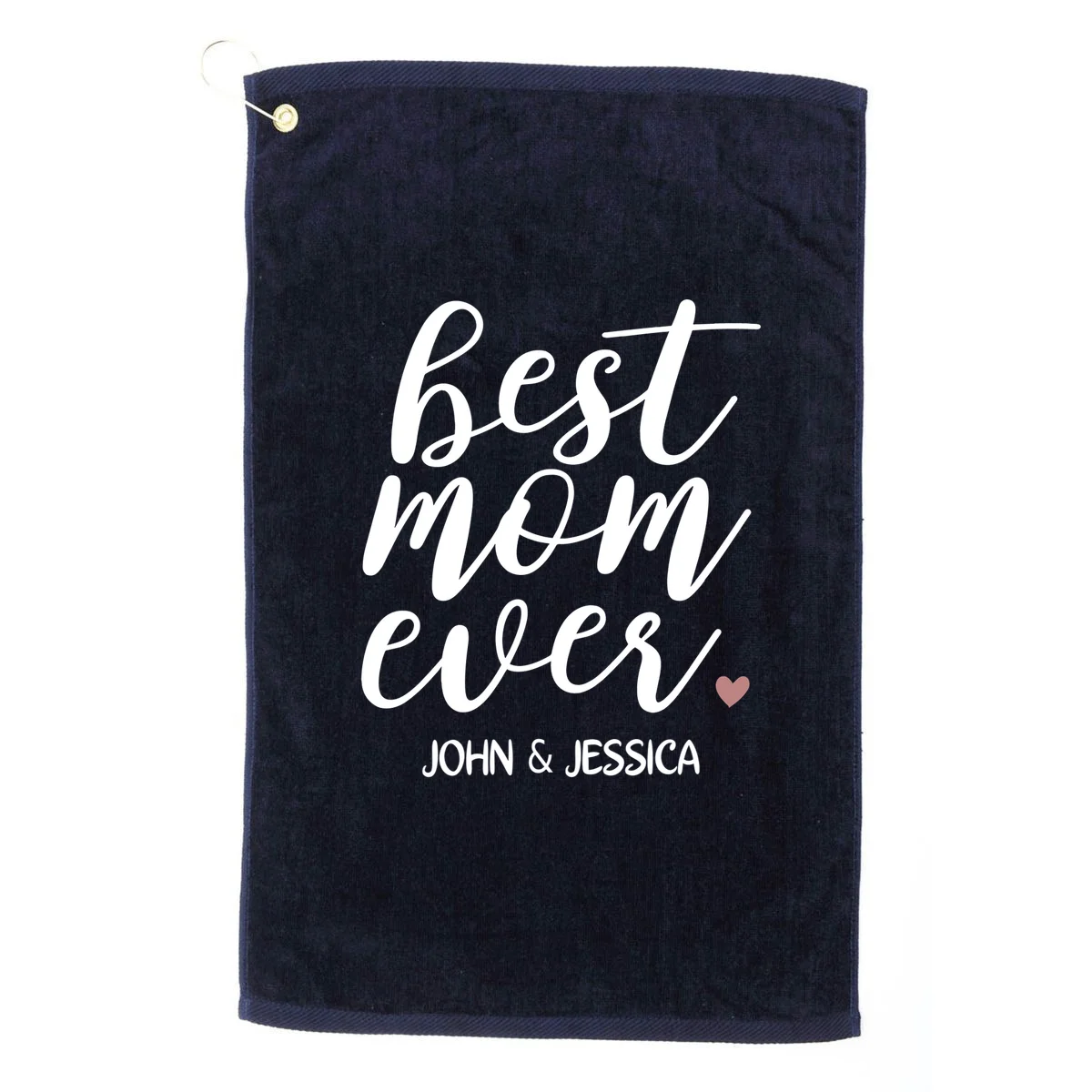 best mom ever Customizable Gift for Mom Golf Towel - Front