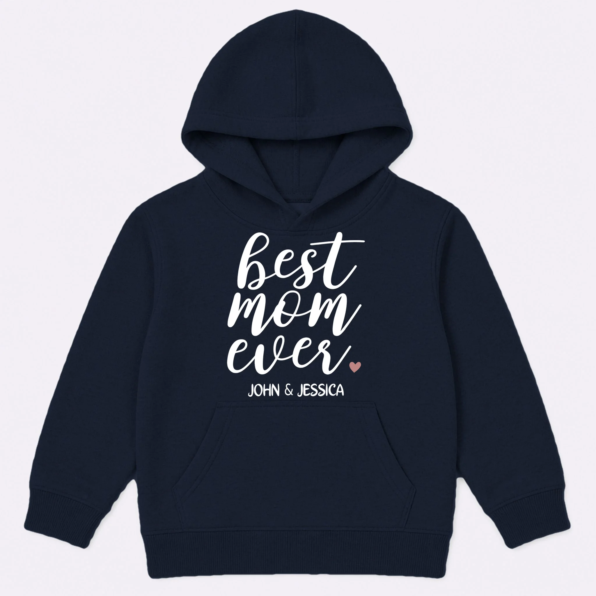 best mom ever Customizable Gift for Mom Kids Hoodie - Front