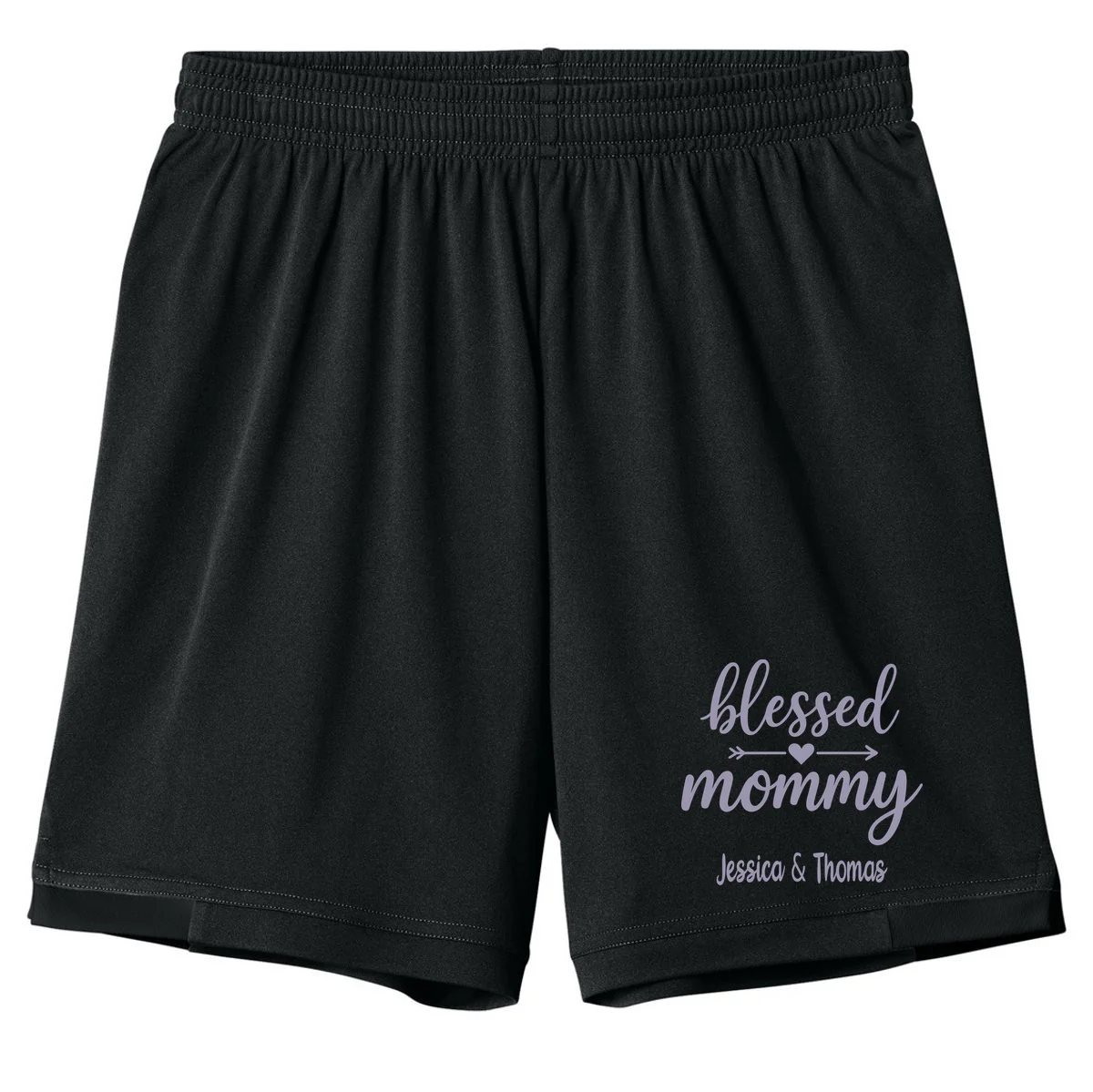 Blessed Mommy Jessica & Thomas Customizable Gift For Mom Kids Shorts - Front