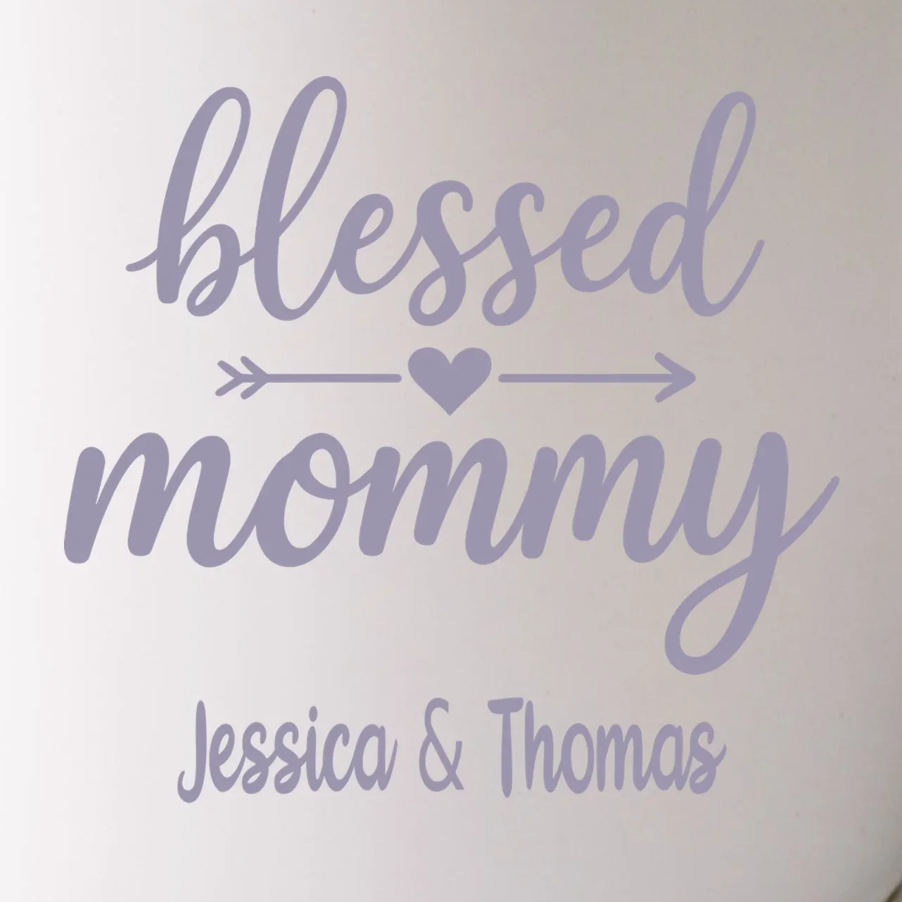 Blessed Mommy Jessica & Thomas Customizable Gift For Mom Mug - Front - Close-up