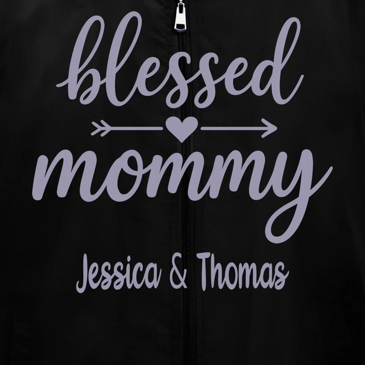 Blessed Mommy Jessica & Thomas Customizable Gift For Mom Men's Vest - Front - Close-up
