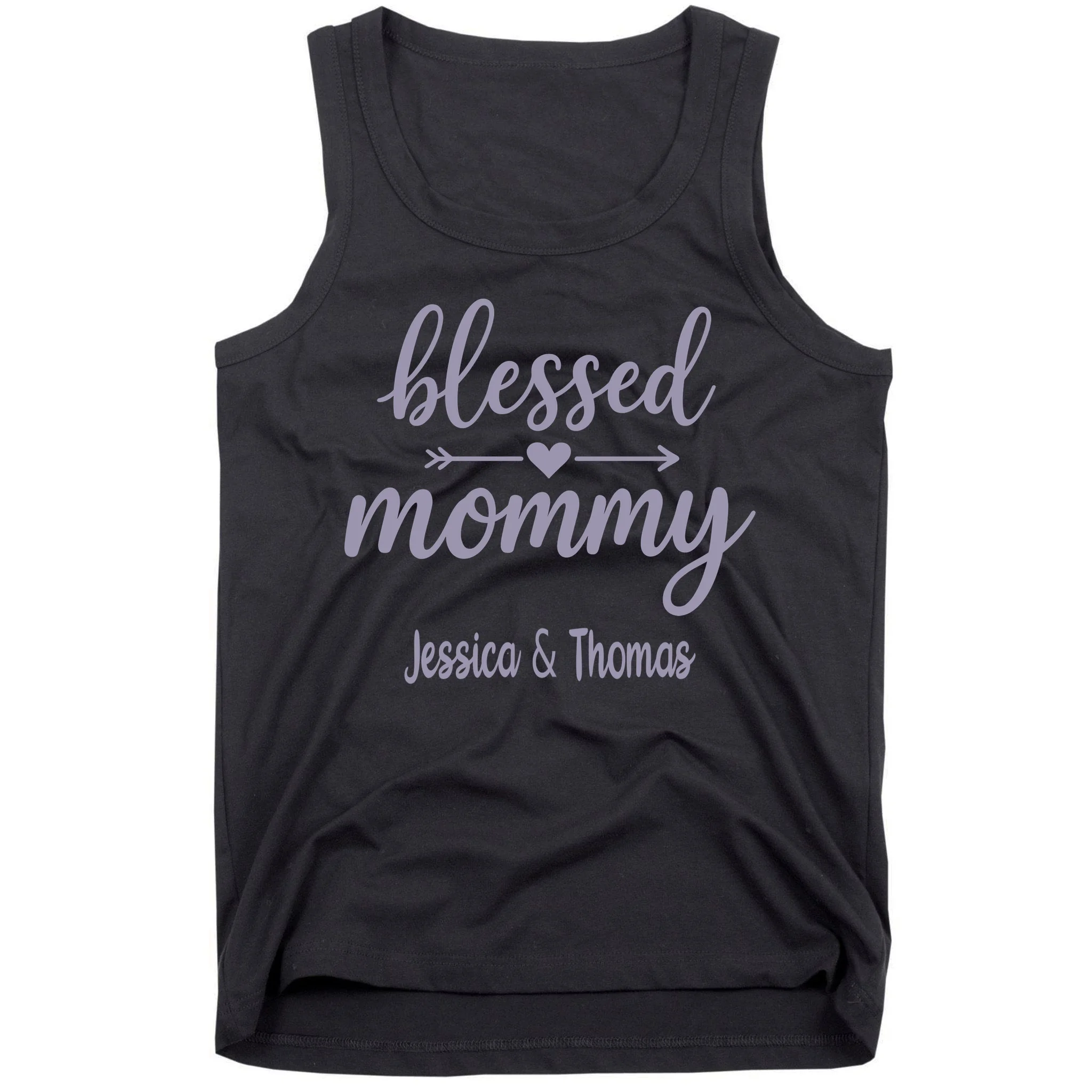 Blessed Mommy Jessica & Thomas Customizable Gift For Mom Men's Tank Top - Front