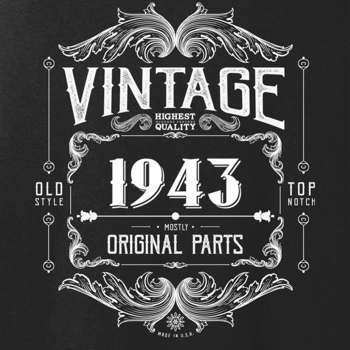 Birthday Vintage Year Mostly Original Parts Custom Personalized Women's Tank Top - Front - Close-up