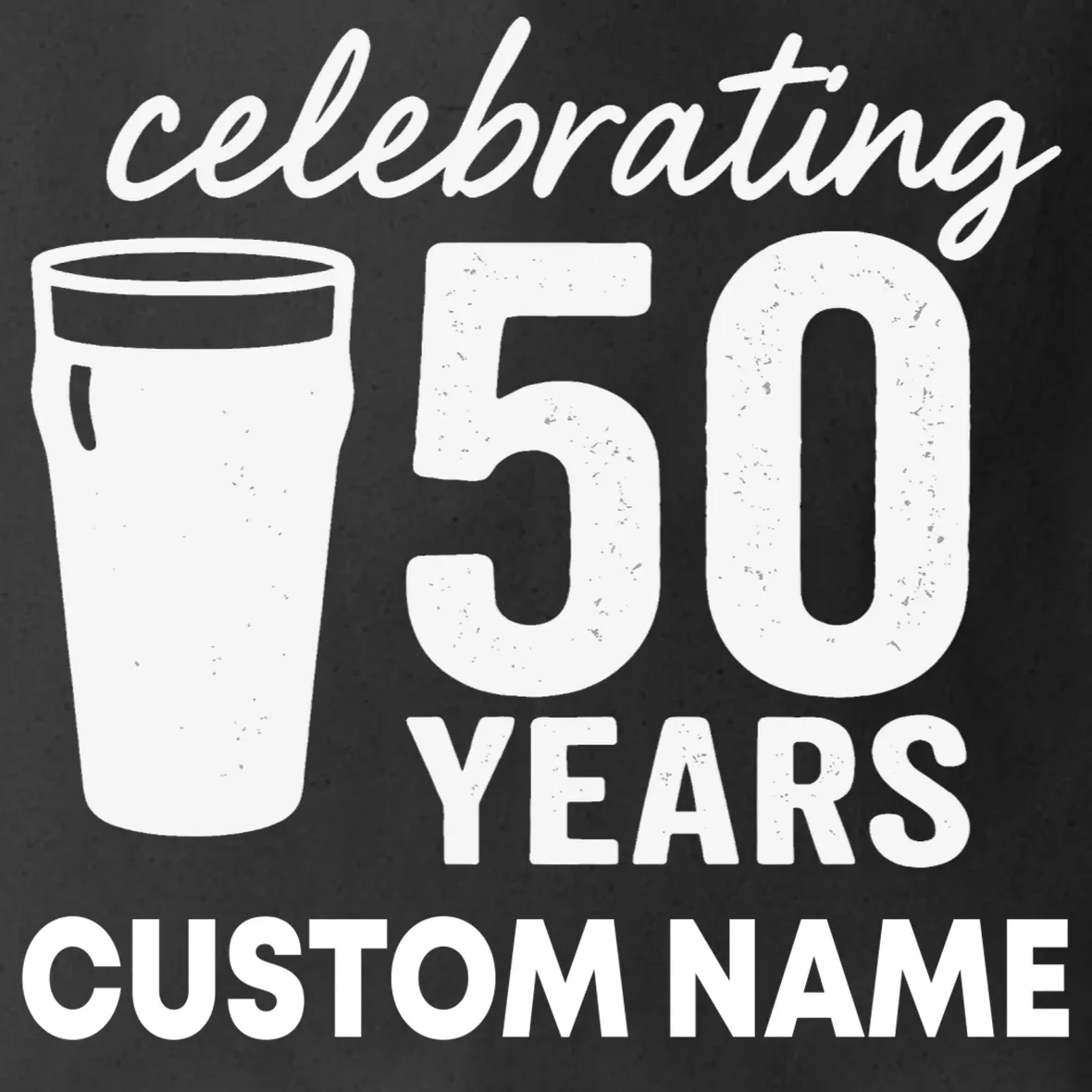 celebrating 50 years custom name Tote Bag - Front - Close-up