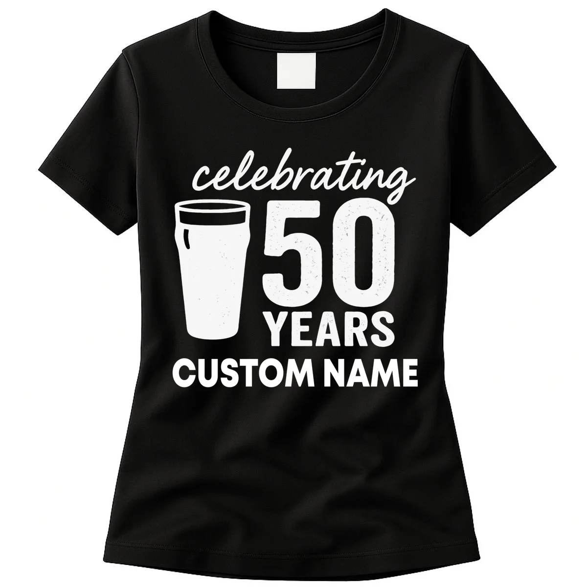 celebrating 50 years custom name Women's T-Shirt - Front