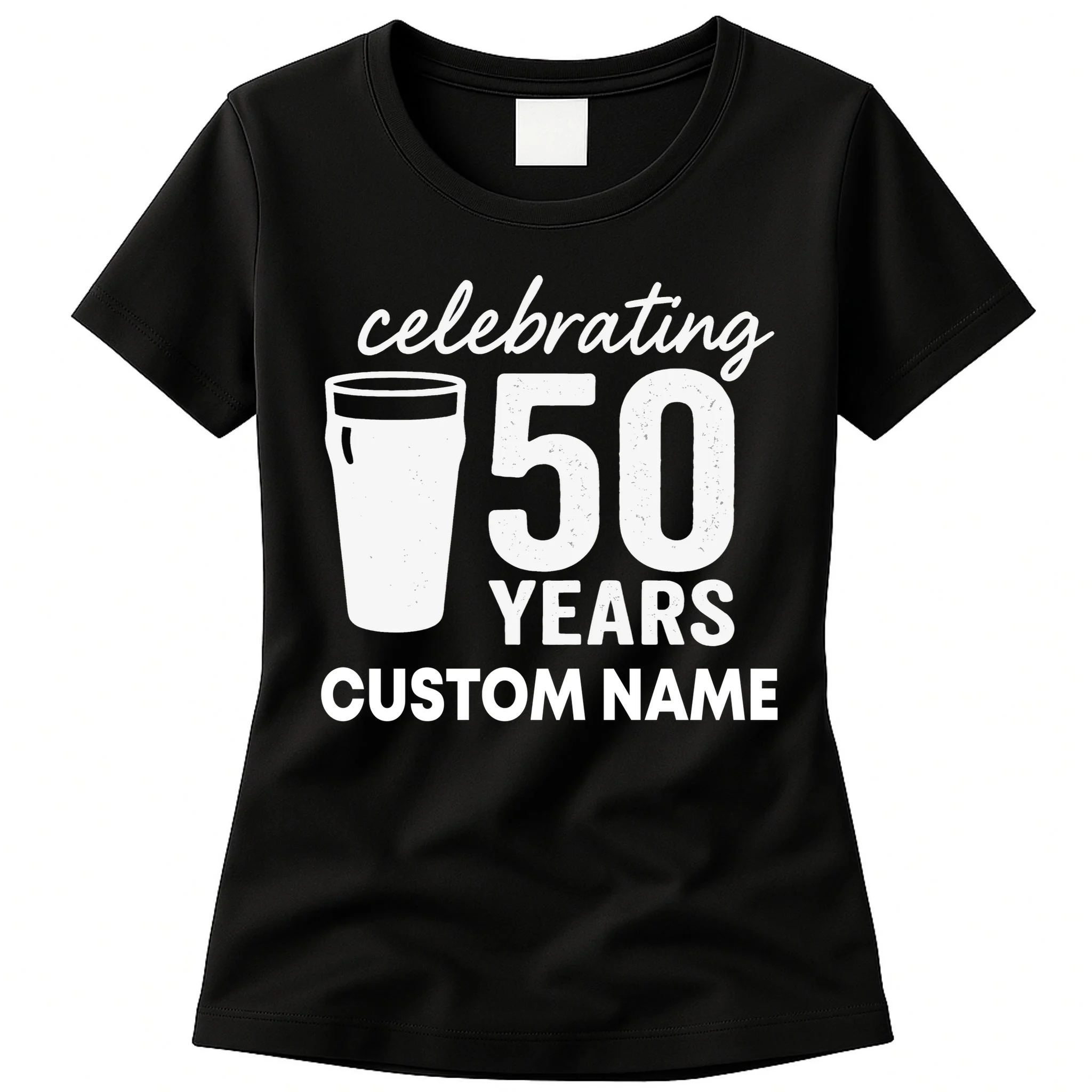 celebrating 50 years custom name Women's T-Shirt - Front