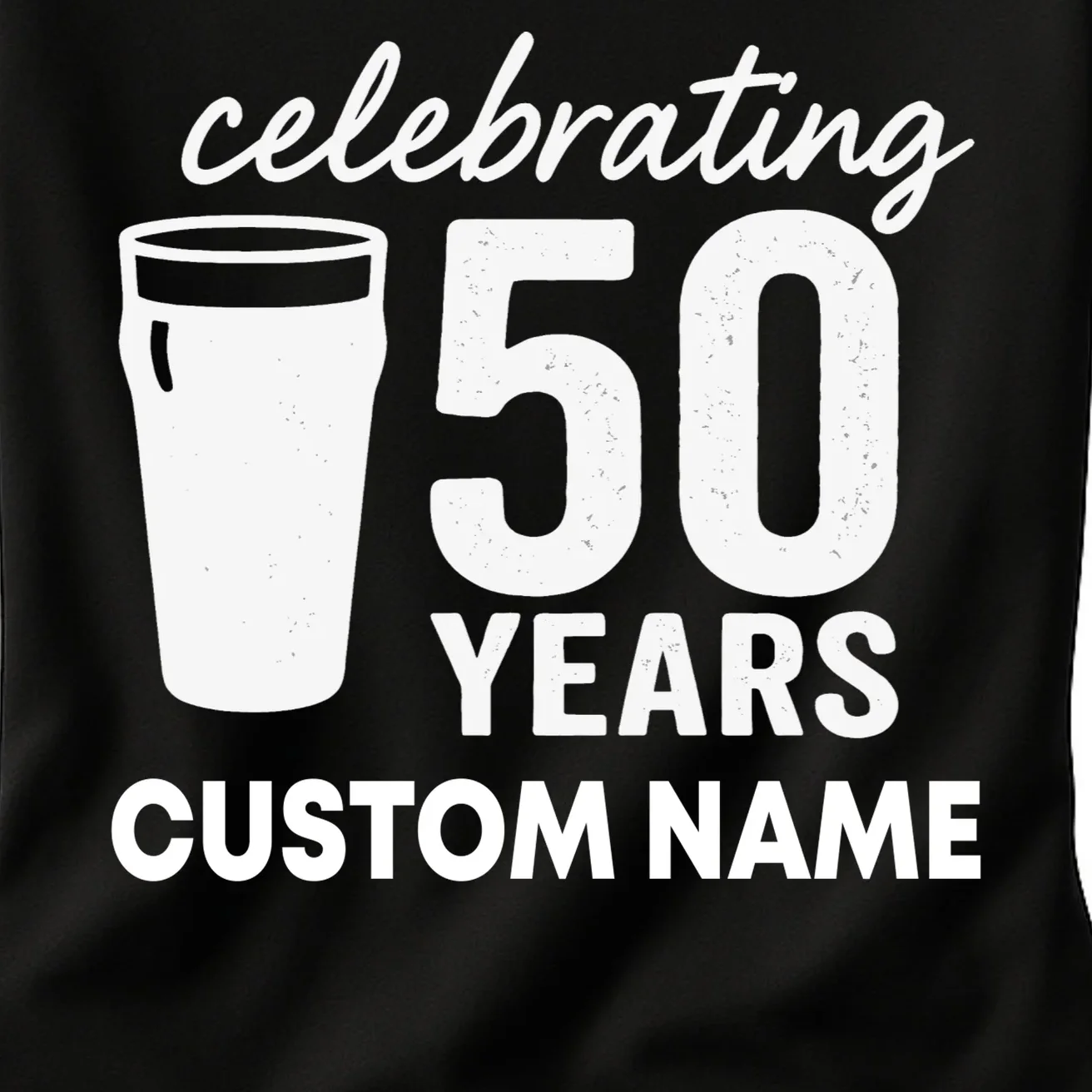 celebrating 50 years custom name Women's T-Shirt - Front - Close-up