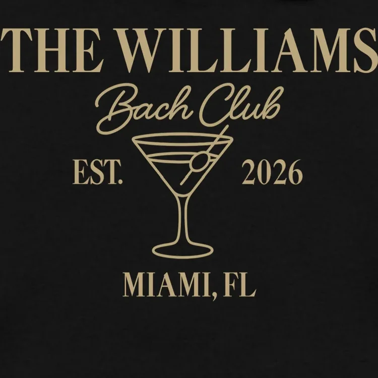 Custom Bach Club Bachelorette Trip Men's Hoodie - Front - Close-up