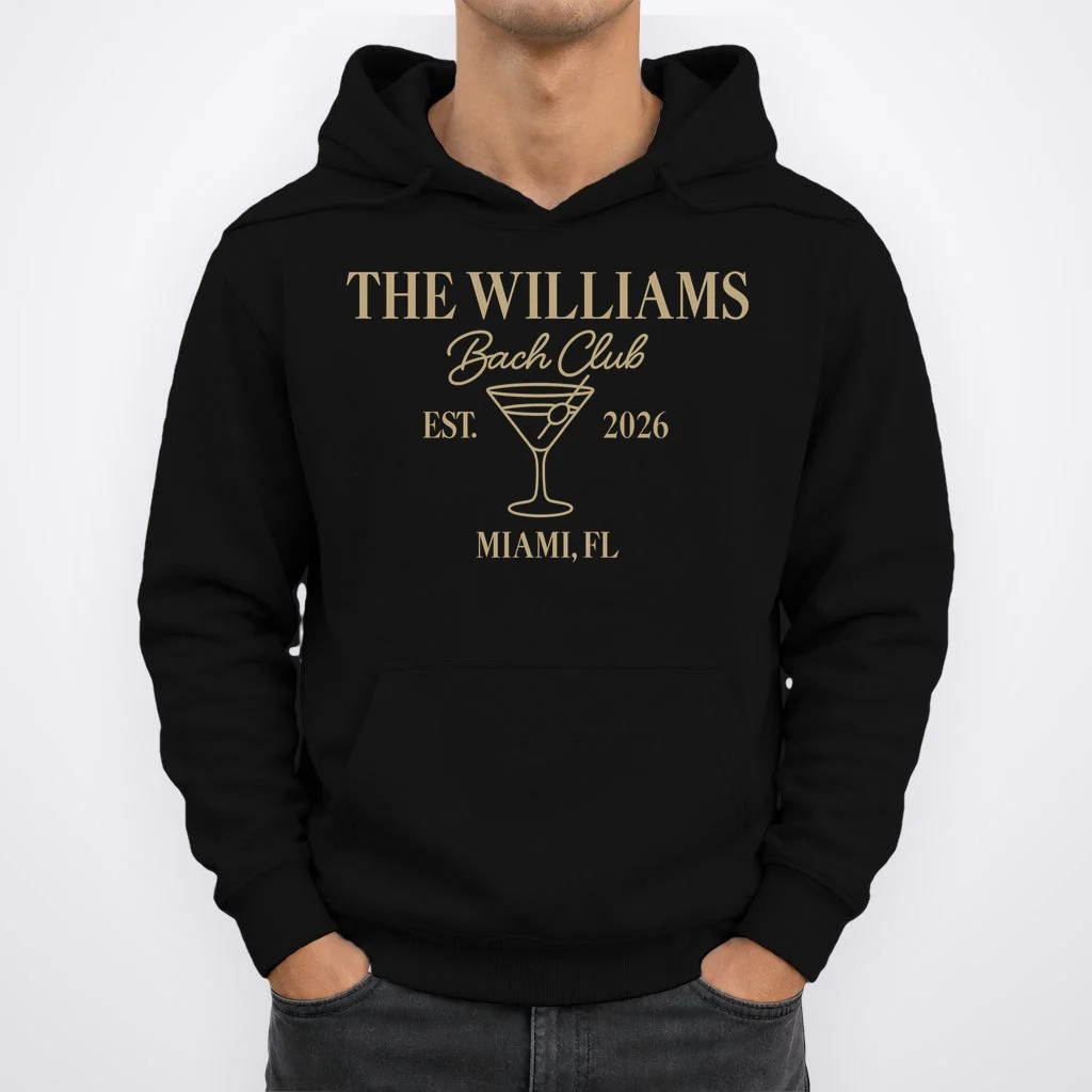 Custom Bach Club Bachelorette Trip Hoodie - Front 1