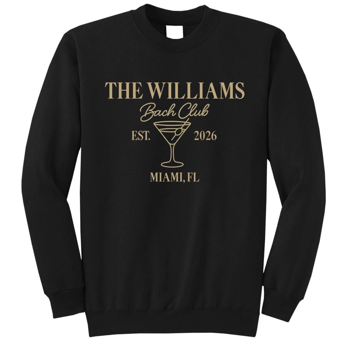 Custom Bach Club Bachelorette Trip Sweatshirt - Front