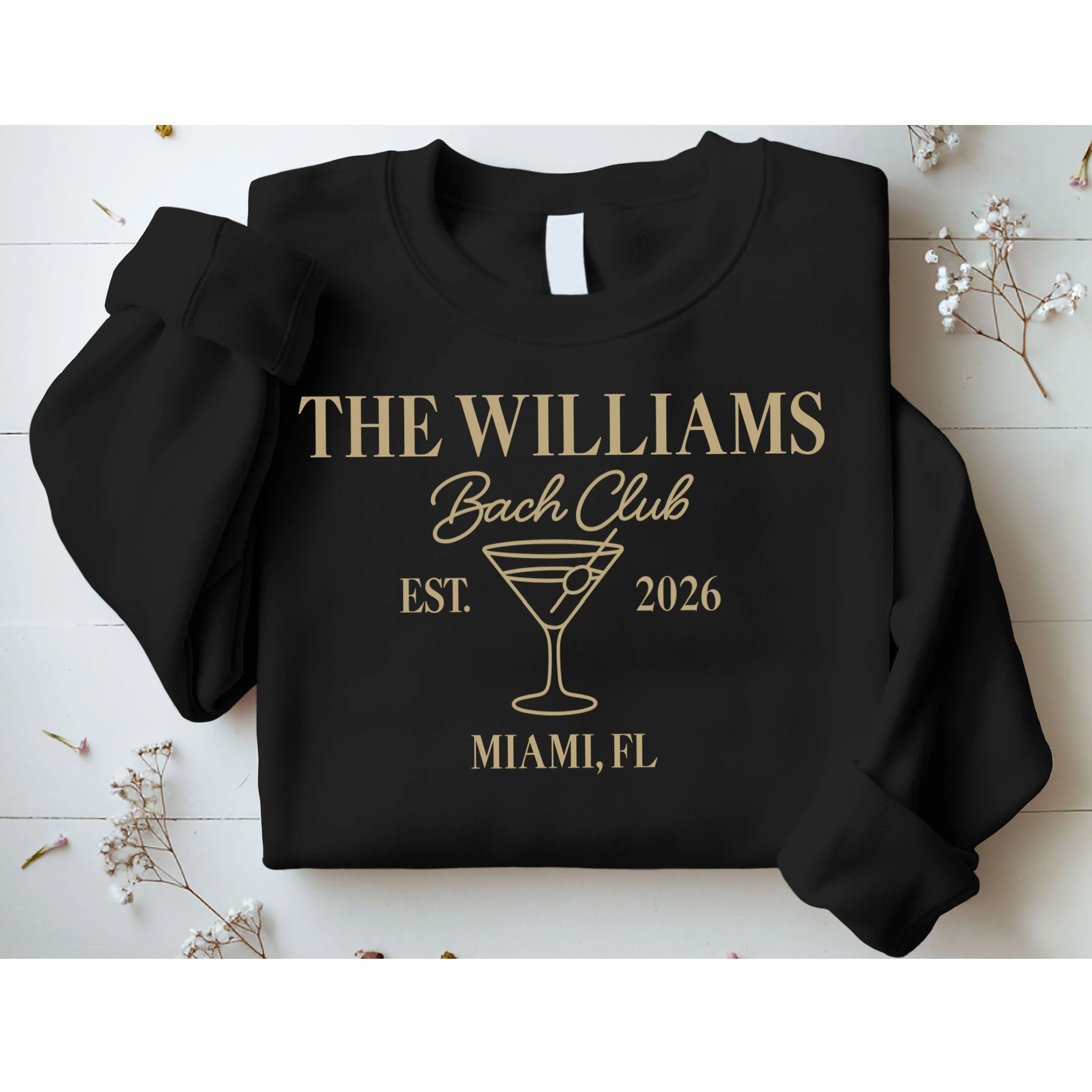 Custom Bach Club Bachelorette Trip Sweatshirt - Front 1