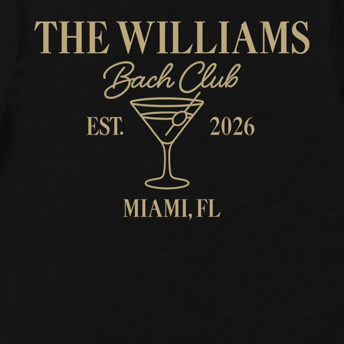 Custom Bach Club Bachelorette Trip Men's T-Shirt - Front - Close-up