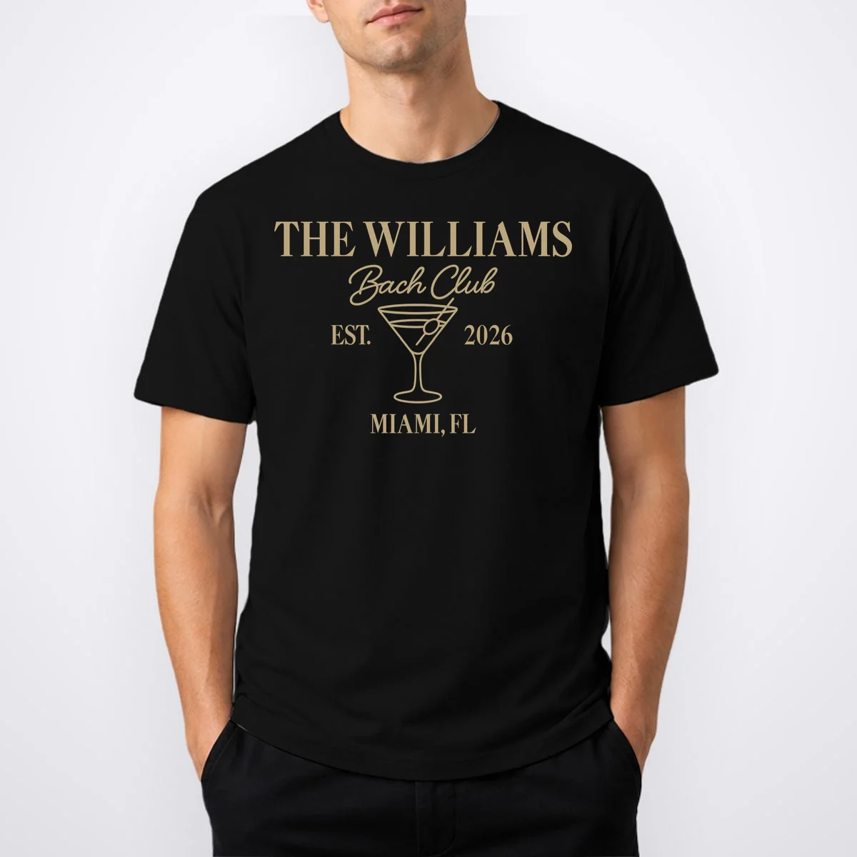Custom Bach Club Bachelorette Trip T-Shirt - Front 1