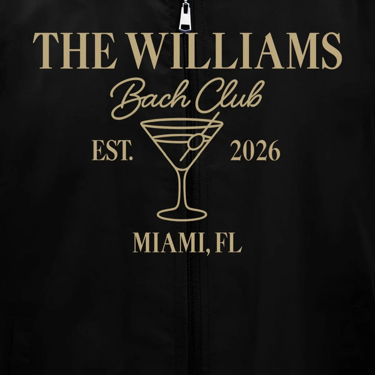 Custom Bach Club Bachelorette Trip Men's Vest - Front - Close-up