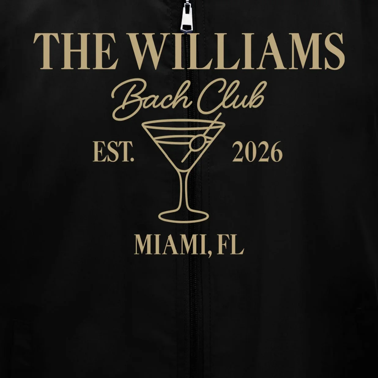 Custom Bach Club Bachelorette Trip Men's Vest - Front - Close-up
