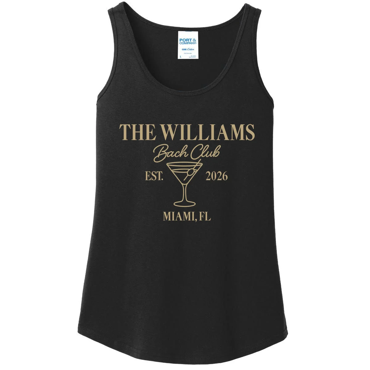 Custom Bach Club Bachelorette Trip Women's Tank Top - Front