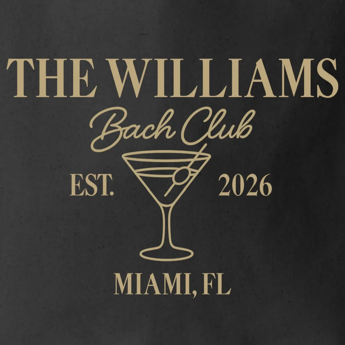 Custom Bach Club Bachelorette Trip Tote Bag - Front - Close-up