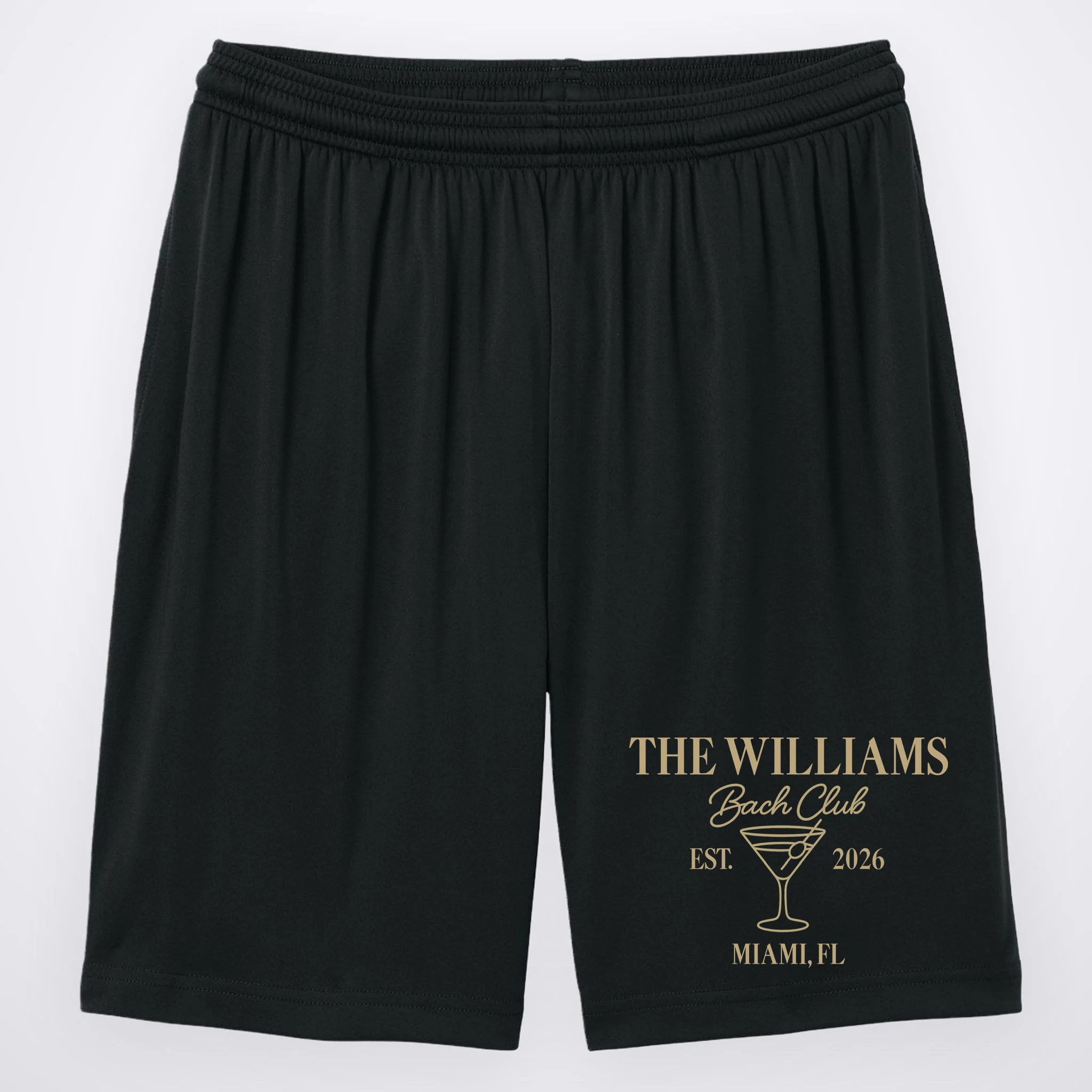 Custom Bach Club Bachelorette Trip Men's Shorts - Front