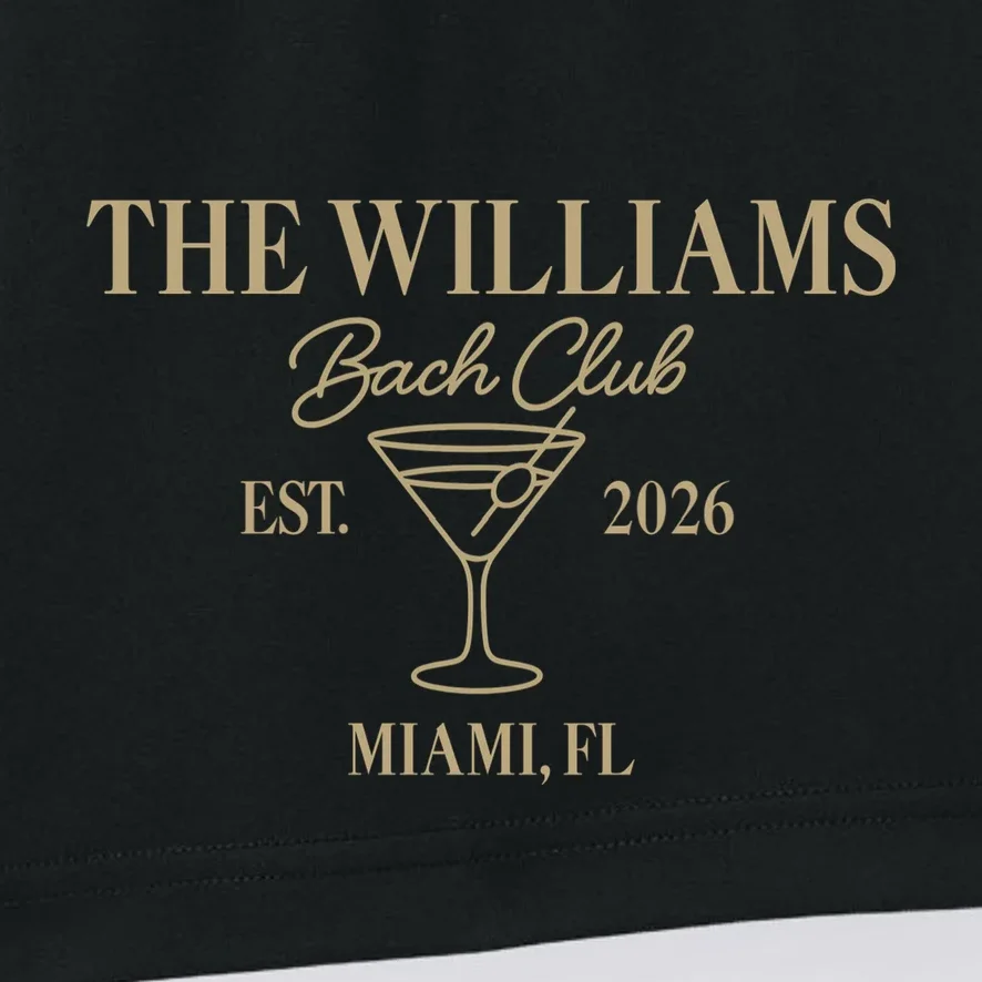 Custom Bach Club Bachelorette Trip Men's Shorts - Front - Close-up