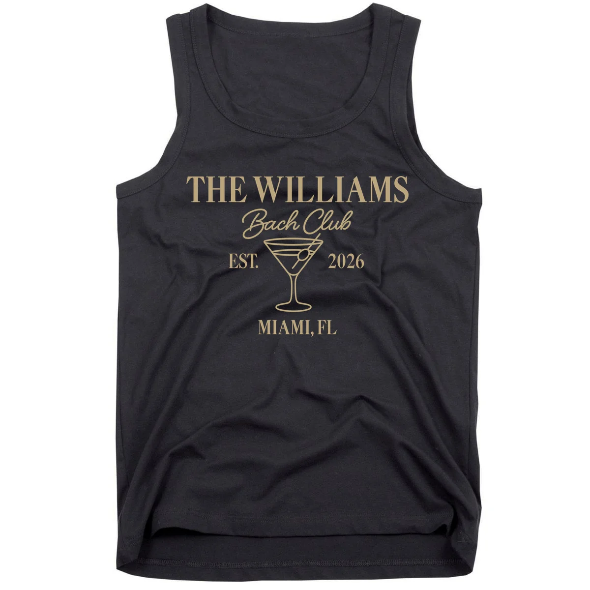 Custom Bach Club Bachelorette Trip Tank Top - Front