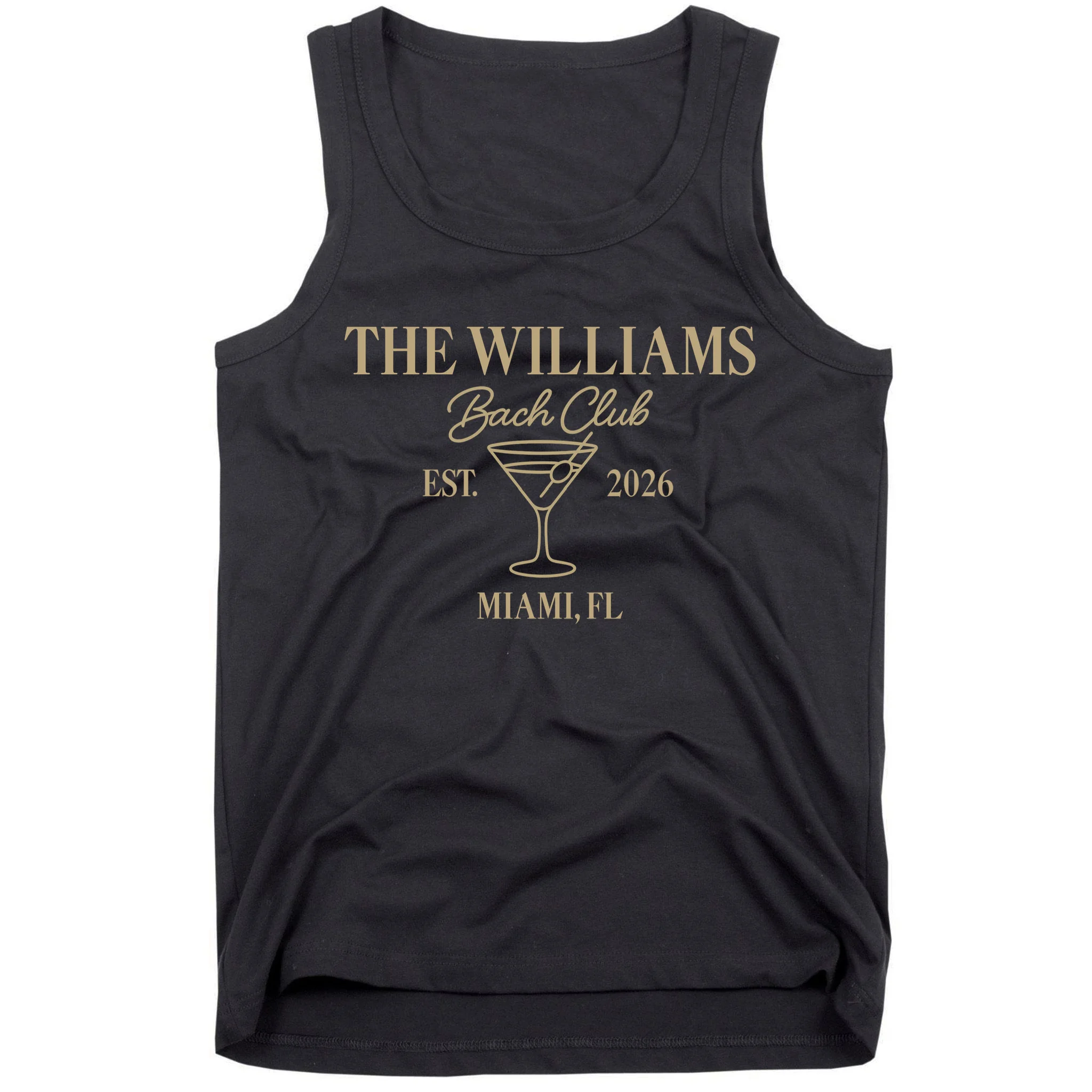 Custom Bach Club Bachelorette Trip Men's Tank Top - Front